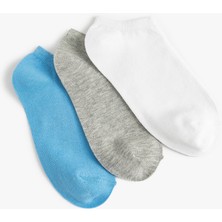 Koton 3'lü Patik Çorap Seti Çok Renkli