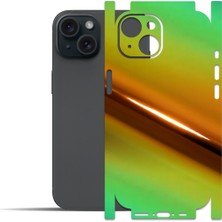 Ipg Apple iPhone 15 Plus ile Uyumlu Arka ve Yanlar Için Ipg Tam Koruma Dekoratif Sticker Kaplama (Kılıf Değildir)