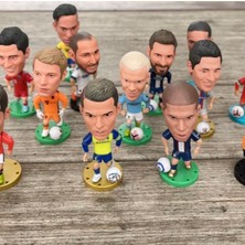 Futbol Yıldız Figürü Pvc Koleksiyon Modeli 6.5cm Mini Futbol Oyuncu Heykelcik Oyuncaklar Hediyelik Eşya Hayranları Için (Kylian Mbappe)