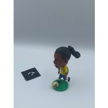 Futbol Yıldız Figürü Pvc Koleksiyon Modeli 6.5cm Mini Futbol Oyuncu Heykelcik Oyuncaklar Hediyelik Eşya Hayranları Için (Ronaldinho)