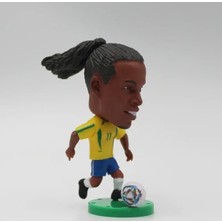 Futbol Yıldız Figürü Pvc Koleksiyon Modeli 6.5cm Mini Futbol Oyuncu Heykelcik Oyuncaklar Hediyelik Eşya Hayranları Için (Ronaldinho)