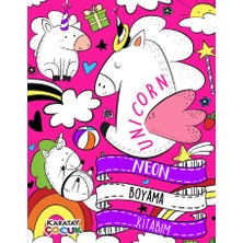 Neon Boyama Serisi Çiftlik - Dinozor - Flamingo - Lama - Okyanus - Orman - Prenses - Unicorn 8'li Set