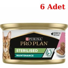 Pro Plan Ton Balıklı ve Somonlu Kısırlaştırılmış Kedi Konservesi 85 gr 6 Adet