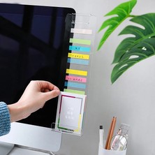 Bifeng Shop C Tarzı Akrilik Monitör Memo Panosu Şeffaf Kart Telefon Tutucu Masaüstü Organizatör Yapışkan Notlar Kurulu Kore Kırtasiye Ofis Malzemeleri (Yurt Dışından)
