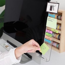 Bifeng Shop C Tarzı Akrilik Monitör Memo Panosu Şeffaf Kart Telefon Tutucu Masaüstü Organizatör Yapışkan Notlar Kurulu Kore Kırtasiye Ofis Malzemeleri (Yurt Dışından)