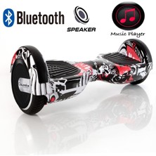 Citymate Elektrikli Kaykay Hoverboard Bluetooth Hoparlörlü 6.5 Inch Akıllı Dengeli - Grafiti Desenli