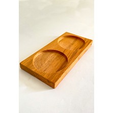 Wonwood Ahşap Stantlı Amber Cam Bulaşık Deterjanı ve Sıvı Sabun Şişesi
