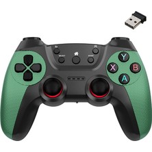 Coverzone 2.4g Kablosuz Gamepad PC Uyumlu Pilli Joystick Wireless Oyun Kolu Kişiselleştirilmiş Düğme, Hassas Trigger Kaymaz Tasarım G2.4G