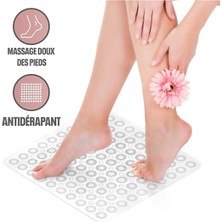 Main Shop Kare Masajlı Silikon Banyo & Duş Kaydırmazı Beyaz Renk GP-150
