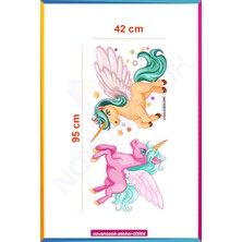 Nova Noook Çocuk Anaokulu Kreş Unicorn Tek Boynuzlu Atlar Sticker Etiket (STİCKER-00004)