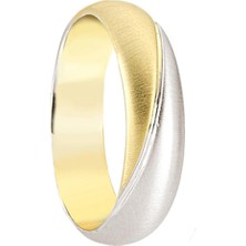 İryum Erkek 14 Ayar Altın Tasarım Alyans - Nişan Yüzüğü