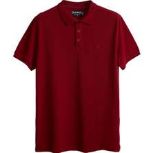 Bad Bear Stark Bordo Polo Yaka Erkek T-Shirt