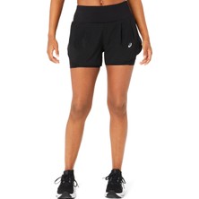 Asics Road 2-N-1 3.5In Short Kadın Siyah Şort 2012C975-001