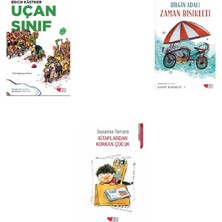 Uçan Sınıf - Zaman Bisikleti - Kitaplardan Korkan Çocuk Set 3 Kitap