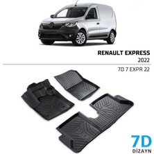 Crt Renault Express 2022 ve Sonrası 7d Havuzlu Paspas