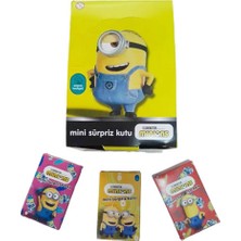 Şekeyci Minions Mini Kutu Eğlenceli Karakterli Sticker Nostajik Mini Kutu 24 Adet