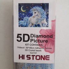 Hi Stone 5d Elmas Taş Işleme Kiti 30X40 cm Unicorn Desen