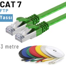 Irenıs 3 Metre Cat7 Kablo Yassı Ftp Ethernet Network Lan Ağ Kablosu