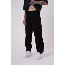 Machinist Erkek Denim Kargo Pantolon Black