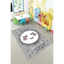 Pelangi Ekonomik Desenli Renkli Dijital Baskı Yıkanabilir Kaymaz Taban Modern Çocuk Halısı.(Süngersiz)