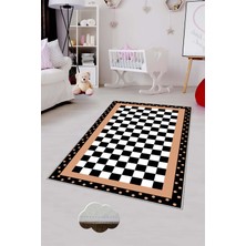 Pelangi Desenli Renkli Dijital Baskılı Yıkanabilir Kaymaz Taban Modern Mutfak Halısı (Süngersiz)