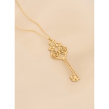 Dkmn Silver 925 Ayar Gümüş El Fettah Anahtar Kolye