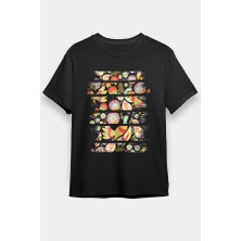 Darkhane Guguklu Kuş Siyah Unisex Tişört T-Shirt