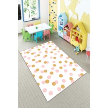 Pelangi Desenli Renkli Dijital Baskılı Yıkanabilir Kaymaz Taban Modern Mutfak Halısı (Süngersiz)