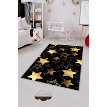 Pelangi Desenli Renkli Dijital Baskılı Yıkanabilir Kaymaz Taban Modern Mutfak Halısı (Süngersiz)