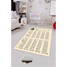 Pelangi Desenli Renkli Dijital Baskı Yıkanabilir Kaymaz Taban Modern Çocuk Halısı ve Yolluk.