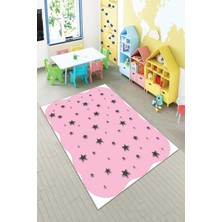 Pelangi Ekonomik Desenli Renkli Dijital Baskı Yıkanabilir Kaymaz Taban Modern Çocuk Halısı.(Süngersiz)