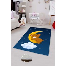 Pelangi Desenli Renkli Dijital Baskılı Yıkanabilir Kaymaz Taban Modern Mutfak Halısı (Süngersiz)