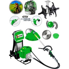 Pro Wacker Wacker Pro Germany Wertaure Gtx Motor 14 Hp Sırt Tipi Ot Çim Çalı Biçme Tırpanı + Akrobat Çapa Aparatı