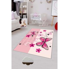 Pelangi Desenli Renkli Dijital Baskılı Yıkanabilir Kaymaz Taban Modern Mutfak Halısı (Süngersiz)