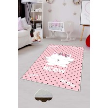 Pelangi Desenli Renkli Dijital Baskılı Yıkanabilir Kaymaz Taban Modern Mutfak Halısı (Süngersiz)