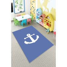 Pelangi Desenli Renkli Dijital Baskı Yıkanabilir Kaymaz Taban Modern Çocuk Halısı ve Yolluk.