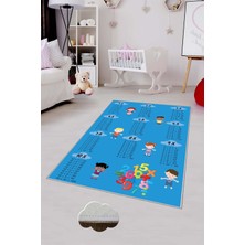 Pelangi Desenli Renkli Dijital Baskılı Yıkanabilir Kaymaz Taban Modern Mutfak Halısı (Süngersiz)