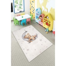 Pelangi Desenli Renkli Dijital Baskılı Yıkanabilir Kaymaz Taban Modern Mutfak Halısı (Süngersiz)