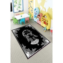 Pelangi Desenli Renkli Dijital Baskı Yıkanabilir Kaymaz Taban Modern Çocuk Halısı ve Yolluk.