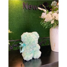 New Bliss Özel Tasarım El Yapımı Teddy Rose Bear Güllü Ayıcık 22 cm