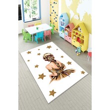 Pelangi Desenli Renkli Dijital Baskı Yıkanabilir Kaymaz Taban Modern Çocuk Halısı ve Yolluk.