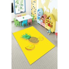 Pelangi Desenli Renkli Dijital Baskı Yıkanabilir Kaymaz Taban Modern Çocuk Halısı ve Yolluk.