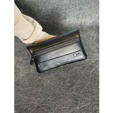 Sanat Leather SL-312 Hakiki Deri Çok Işlevli Özel Portföy Kartlık Bölmeli El Çantası 22,5 Cm×13,5 cm Sanat Leather