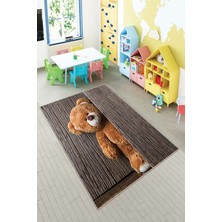 Pelangi Desenli Renkli Dijital Baskı Yıkanabilir Kaymaz Taban Modern Çocuk Halısı ve Yolluk.