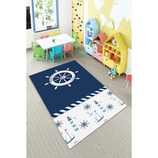 Pelangi Desenli Renkli Dijital Baskılı Yıkanabilir Kaymaz Taban Modern Mutfak Halısı (Süngersiz)