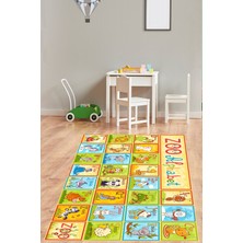 Pelangi English Alphabet Yıkanabilir Kaymaz Taban Leke Tutmaz Çocuk Odası Halısı