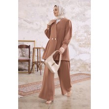 Vavinor Linda Ceket Pantolon Takım - Camel