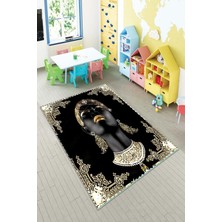 Pelangi Desenli Renkli Dijital Baskı Yıkanabilir Kaymaz Taban Modern Çocuk Halısı ve Yolluk.