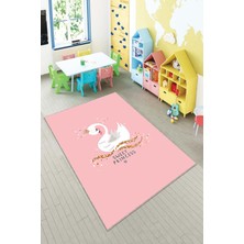 Pelangi Desenli Renkli Dijital Baskı Yıkanabilir Kaymaz Taban Modern Çocuk Halısı ve Yolluk.