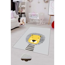 Pelangi Desenli Renkli Dijital Baskılı Yıkanabilir Kaymaz Taban Modern Mutfak Halısı (Süngersiz)